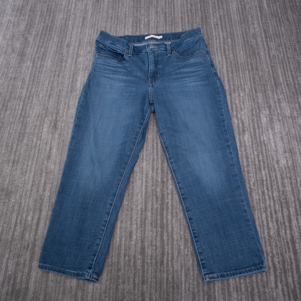 Levi's 311 Shaping Skinny Capri Women 30 Blue Excellent Stretch Cropped Jeans